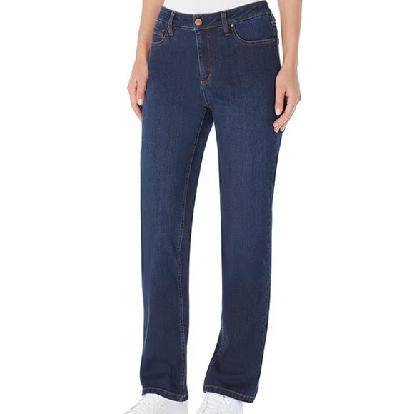 Jones New York Denim - Jones New York Signature Straight Leg Jeans Size 14 Women's